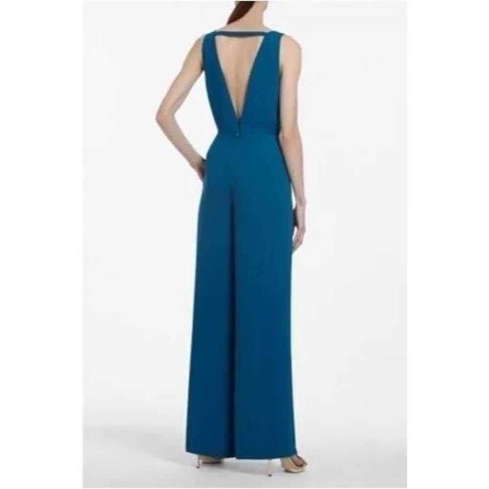 BCBG Max Azaria Camellia Jumpsuit Deep Azure - Picture 5 of 5